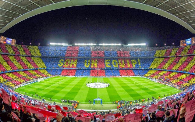 Estadio Camp Nou en Barcelona