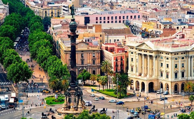Las Ramblas en Barcelona Las Ramblas en Barcelona