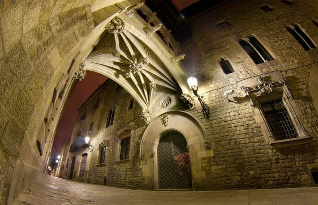 Región del Barrio Gótico en Barcelona Región del Barrio Gótico en Barcelona
