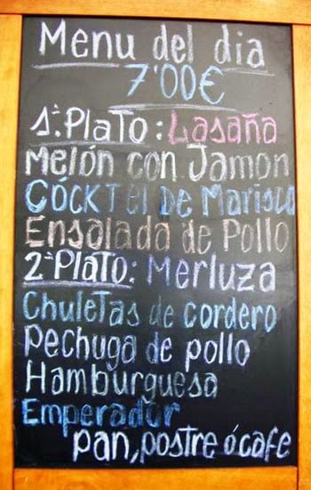 ahorrando en la alimentación - menu del día en Barcelona ahorrando en la alimentación - menu del día en Barcelona
