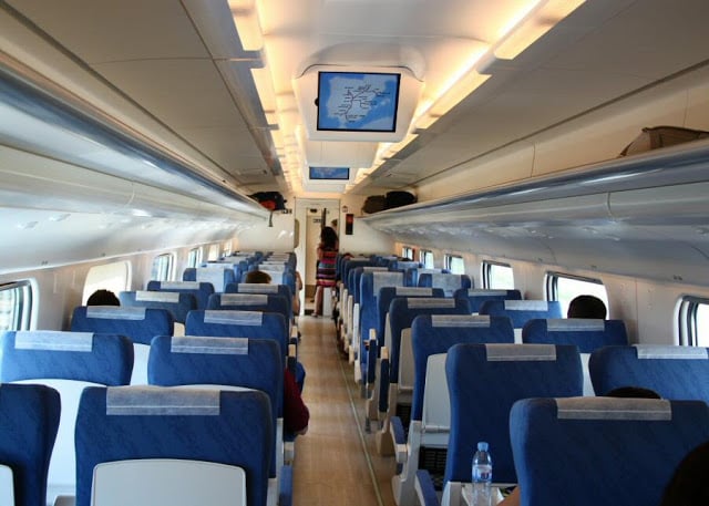 Interior del tren en España Interior del tren en España