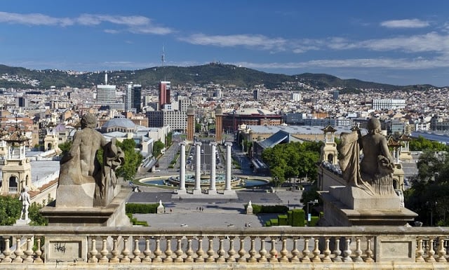 10 Parques y jardines en Montjuic de Barcelona