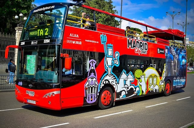 Recorrido en autobús turístico en Madrid